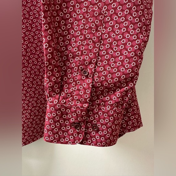 CALABRUM Men's Multicolored Modern-Fit Long Sleeve Button Down Performance Shirt - Picture 3 of 11